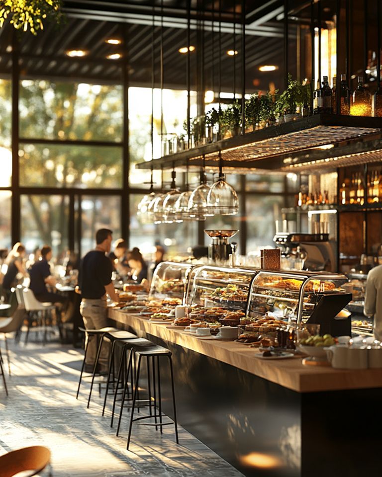 Restaurant counter
